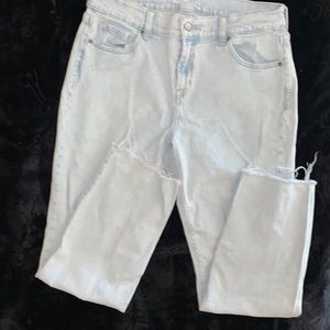 Old Navy whitewash boyfriend jeans